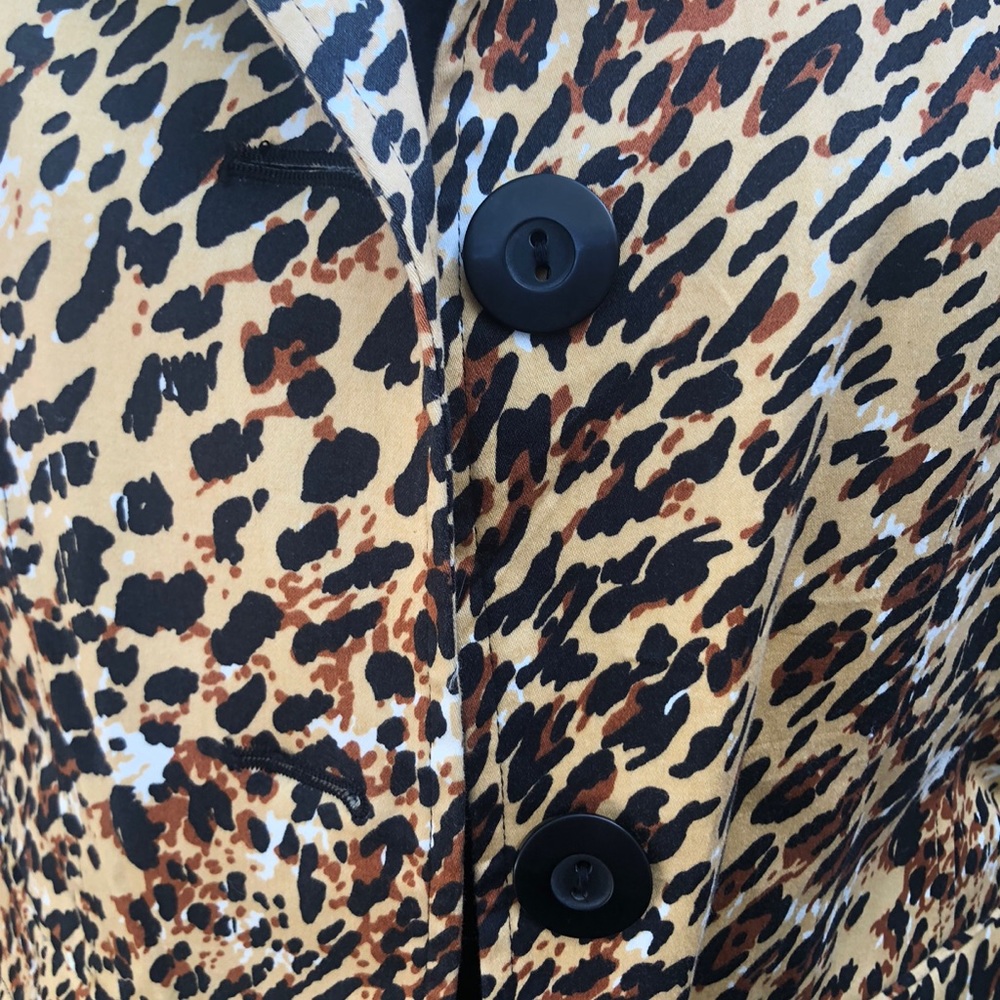 Worthington Stretch Cheetah Animal Print Jacket size Medium - Picture 8 of 14